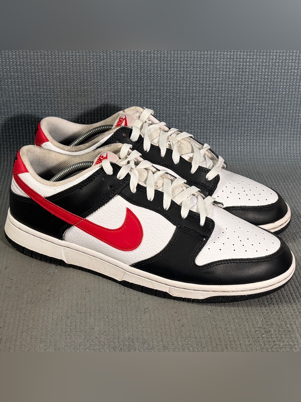 Nike Dunk Low Retro 'Red Swoosh Panda' Shoes FB3354-001 Men’s Size 11.5